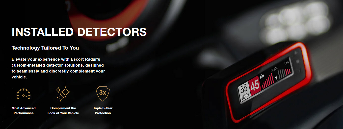 ESCORT radar detectors